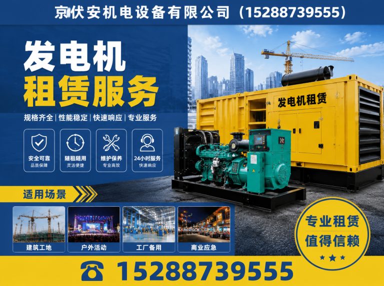 潜江发电机出租展示图